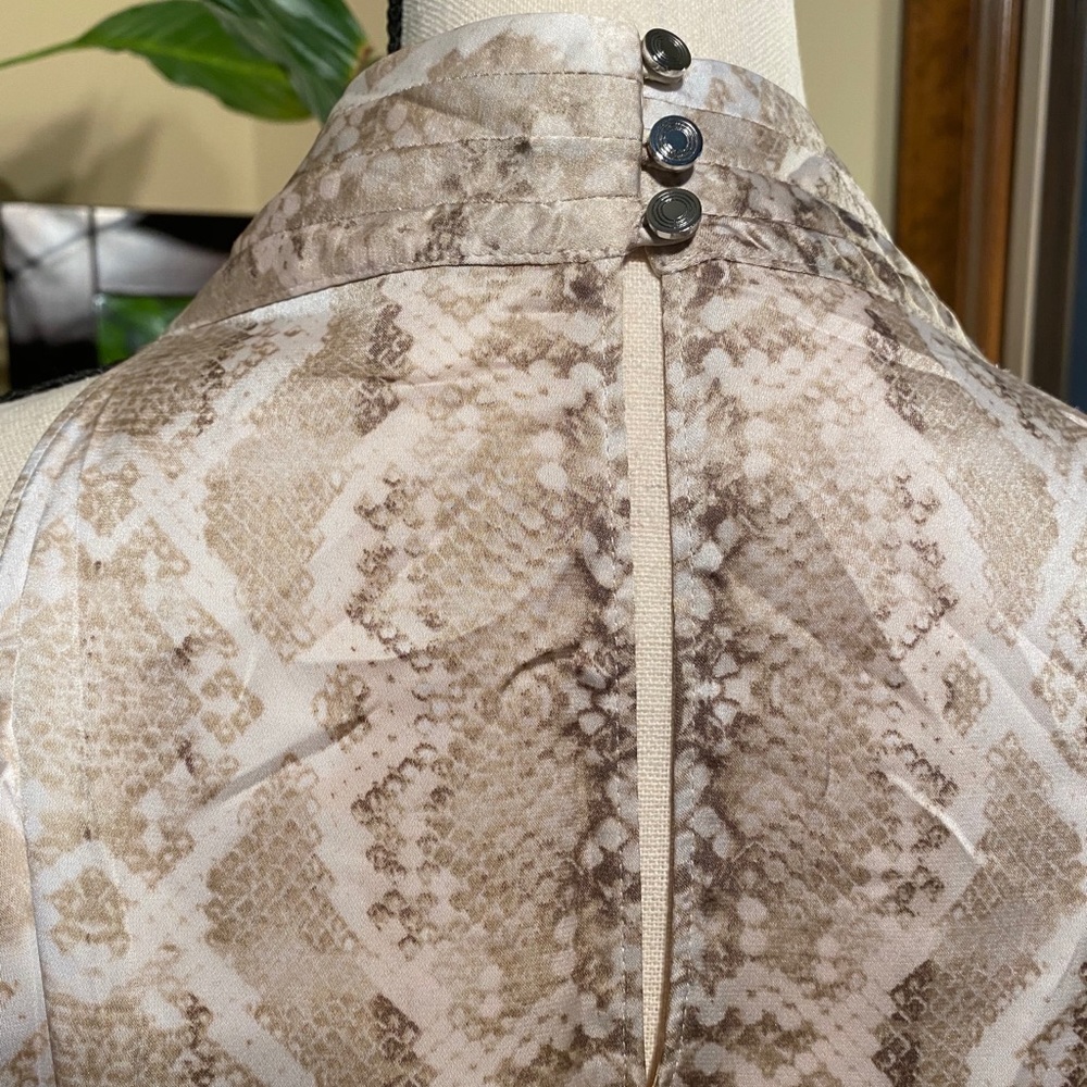 Whbm Halter Style Top W/ Snake Pattern - image 4